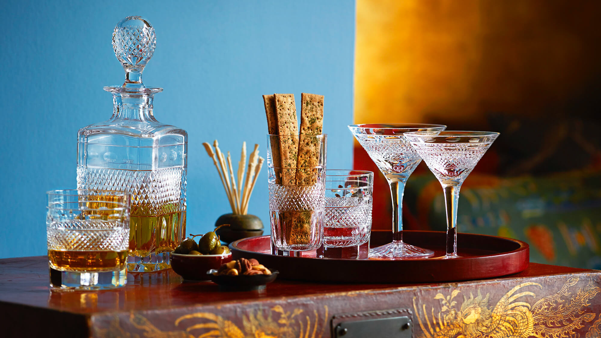 Cumbria Crystal Grasmere Barware and whiskey