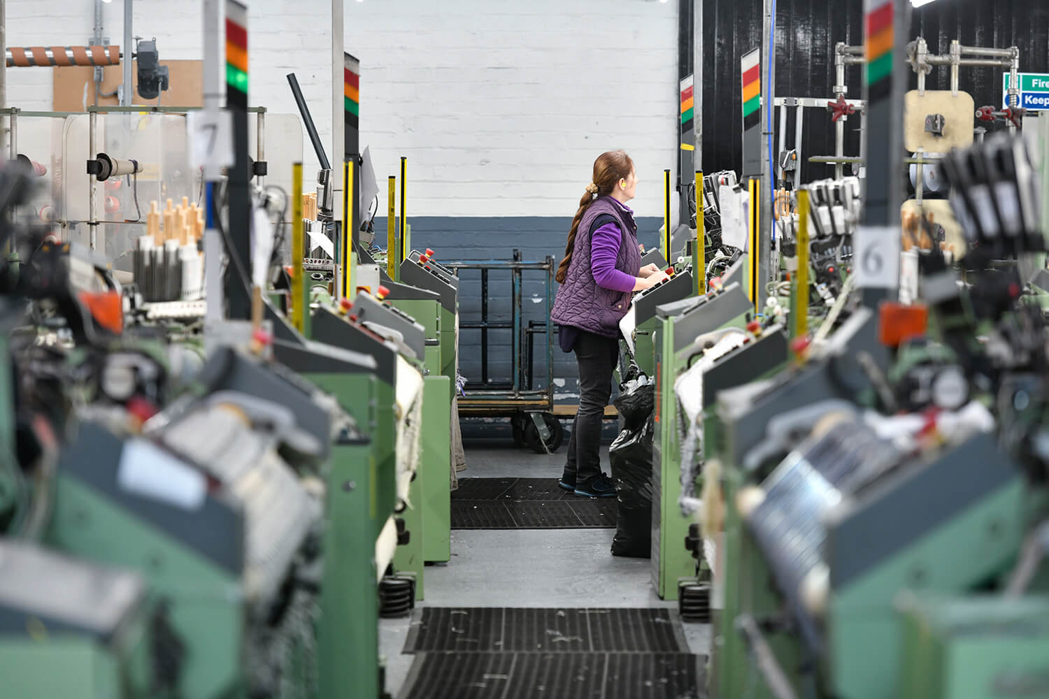 Women working in Linton Tweeds factory in Carlisle.